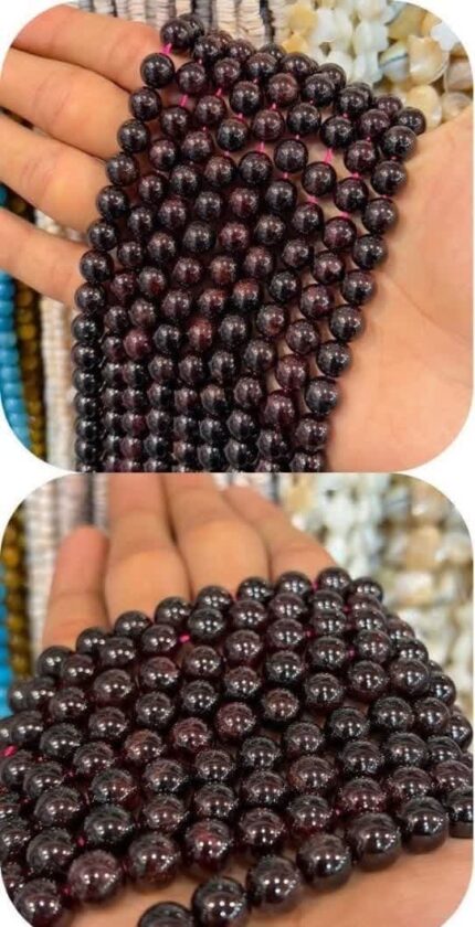 سنگ گارنت سایز 8 گرد