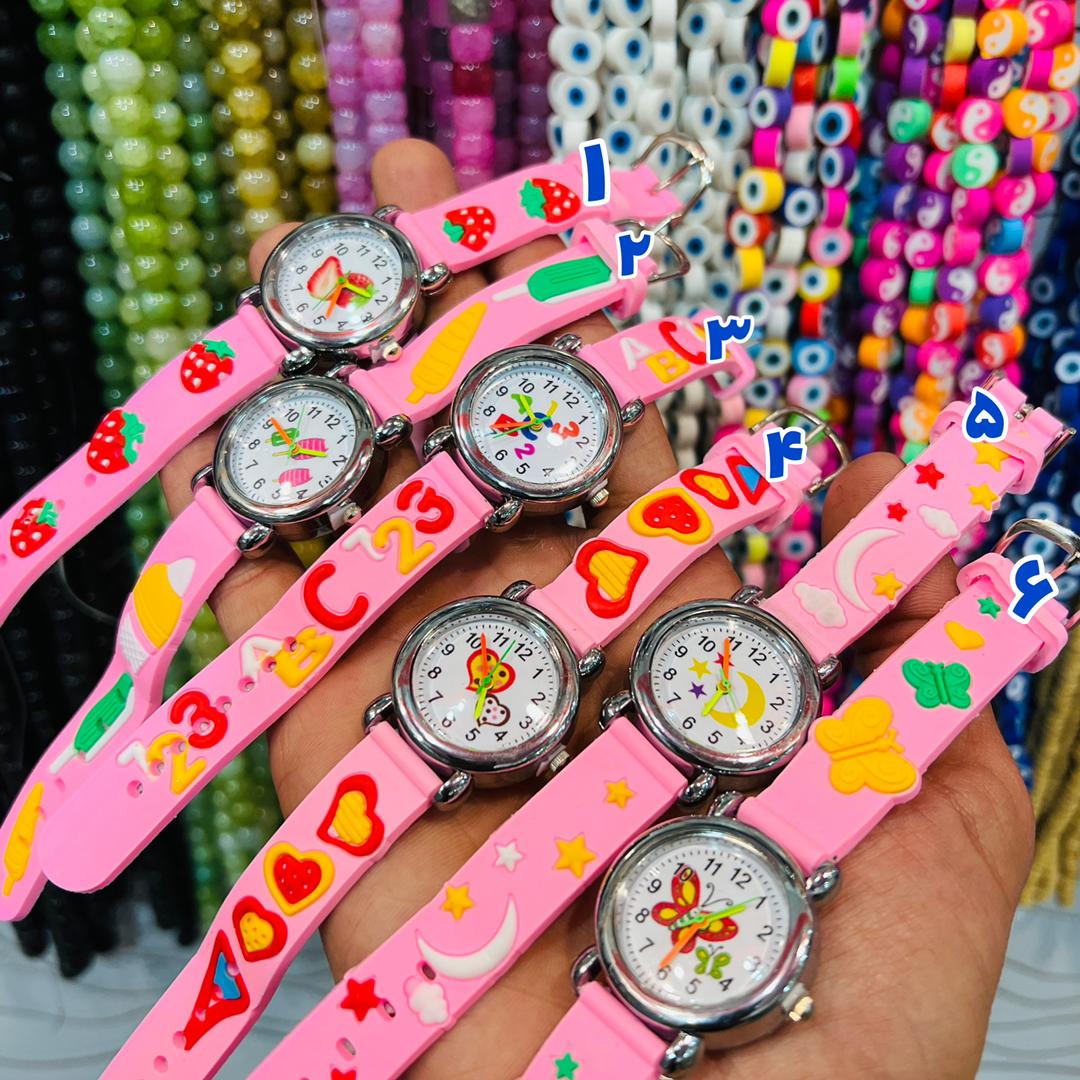 ساعت عقربه ای بچه گانه (5) ساعت بچه گانه طرح باربی