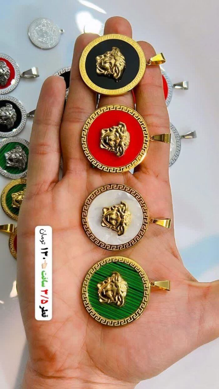 پلاک ورساچه با سر طلایی قطر 2/5