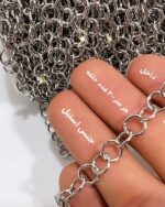 حلقه استیل نقره ای