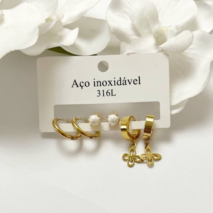 گوشواره پکی استیل