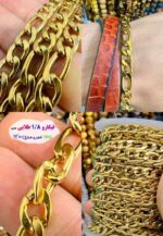 زنجیر طلایی فیگارو 1/8 تخت ( نیم متری)