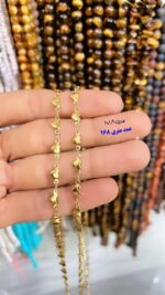 زنجیر قلب استیل طلایی