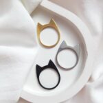 انگشتر گربه استیل