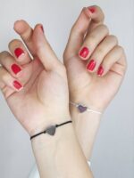 ست دستبند قلب استیل