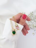 گردنبند تدی نگین دار