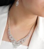 نیم ست جواهر آب نقره اقای خرازی قم
