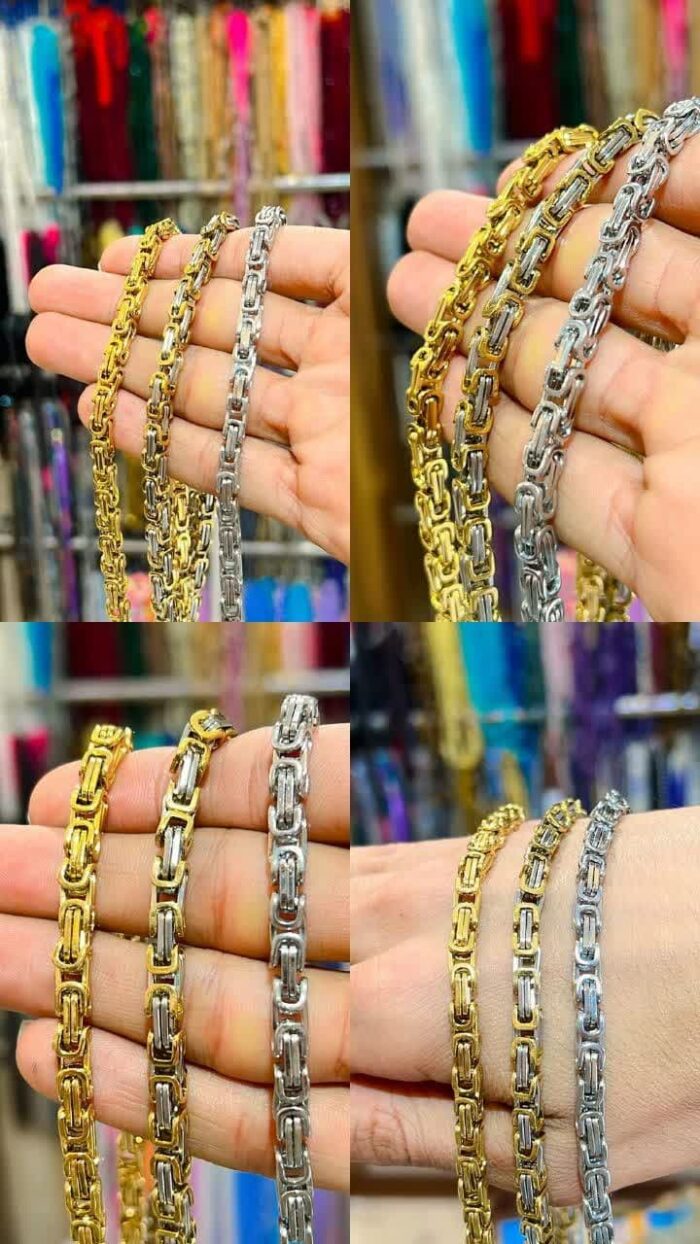 زنجیر استیل مردانه(زنجیر مربعی)