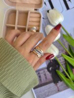 انگشتر ژوپینگ زنانه پیچی اقای خرازی قم