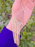 خرید گوشواره ایرکاف (کراس)آویز دار بدلیجات اقای خرازی قم