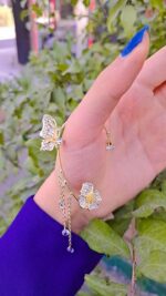 خرید گوشواره ایرکاف (کراس)آویز دار بدلیجات اقای خرازی قم