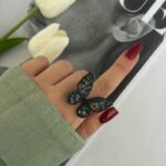 انگشتر زنانه پروانه فول نگین بدلیجات قم اقای خرازی
