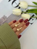 خرید گوشواره نگین دار مرواریدی سوارسکی (شل) بدلیجات اقای خرازی قم