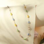 خرید و قیمت زنجیر کریستالی استیل رنگ ثابت قم