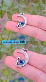 پلاک گربه گردنبند نگین سوارسکی اقای خرازی قم