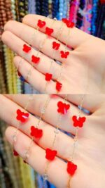 زنجیر پروانه کریستالی اقای خرازی قم