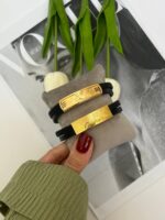 دستبندچرم مردانه _ دستبند مردانه پلاک استیل اقای خرازی قم