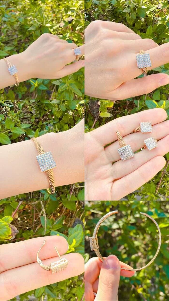 ست کامل زیورالات زنانه ژوپینگ اقای خرازی قم