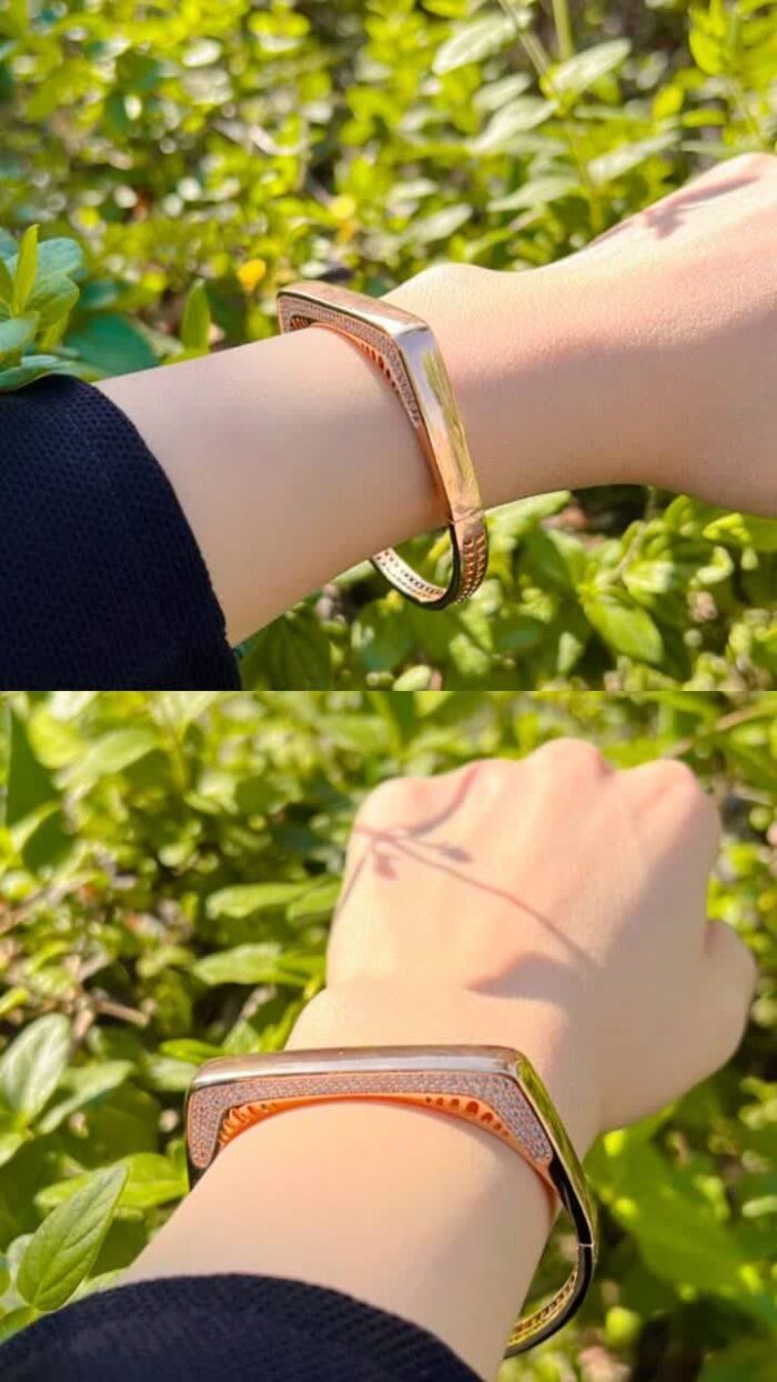 دستبند النگویی نگین دار ژوپینگ