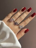 انگشتر جواهر پروانه رنگی اقای خرازی قم