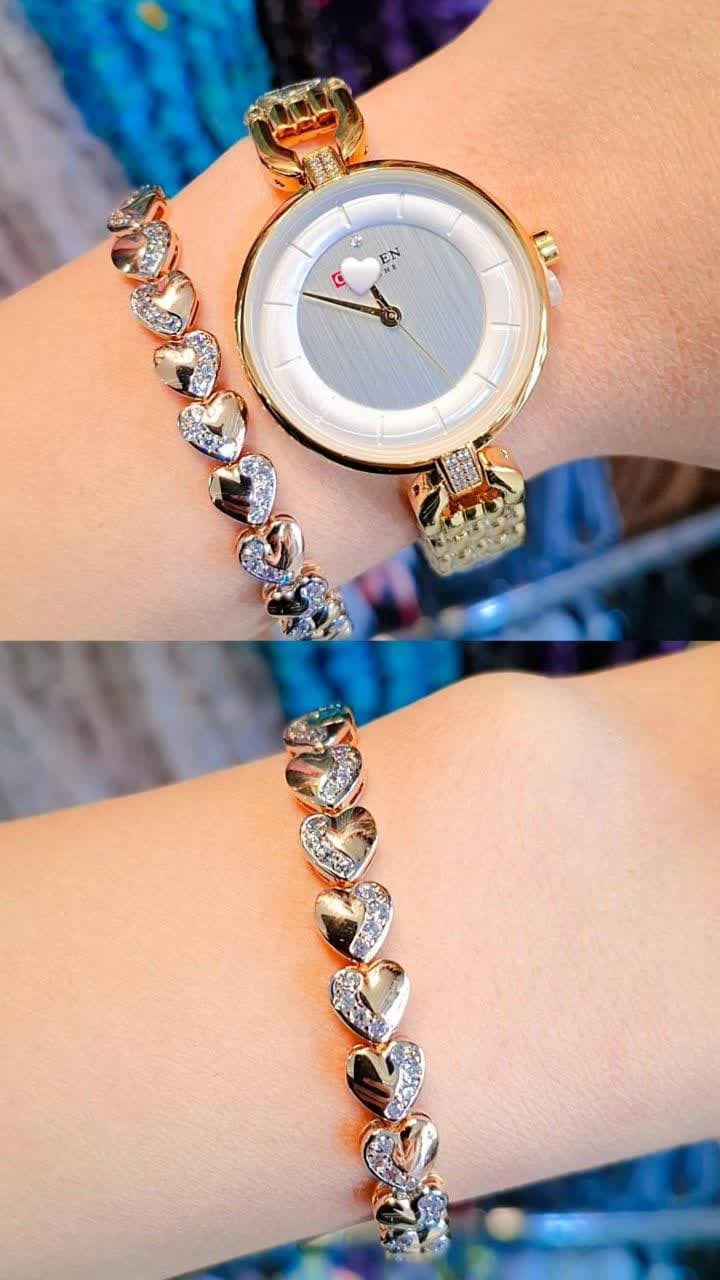 دستبند قلب نگین دار ژوپینگ دستبند قلب نگین دار ژوپینگ اقای خرازی قم