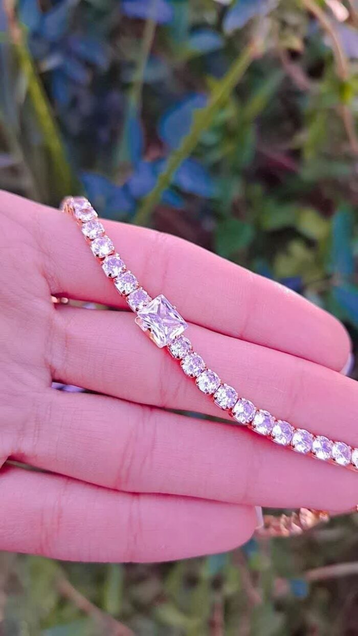 دستبند فول نگین ژوپینگ اقای خرازی قم