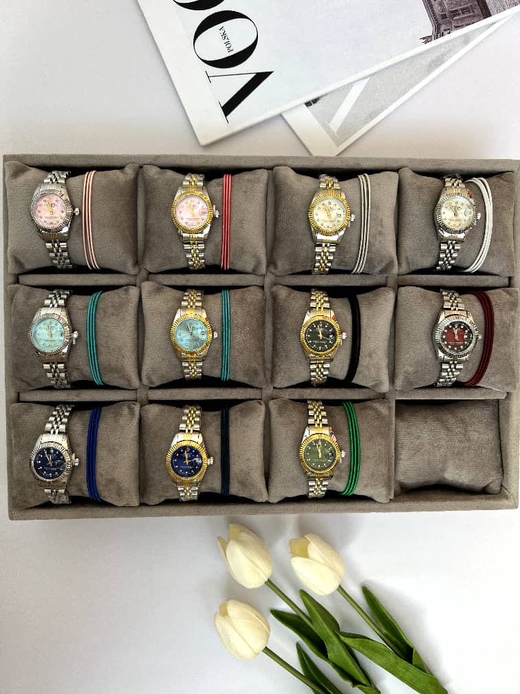 سری جدید ساعت رولکس زنانه صفحه رنگی سری جدید ساعت رولکس زنانه صفحه رنگی قم