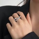 انگشتر پاپیون نقره ای قم