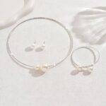 نیم ست طوق مرواریدی قم